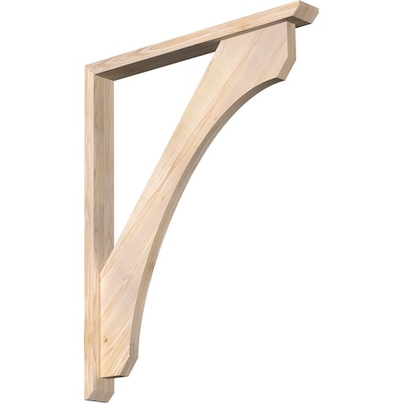Ekena Millwork Legacy Slat Smooth Bracket w/ Offset Brace, Douglas Fir, 3 1/2"W x 32"D x 40"H BKT0402X32X40LEC06SDF